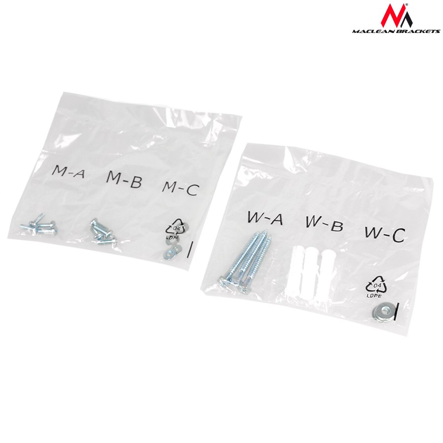 Mbajtëse muri për TV Maclean MC-758, 13"-55", 30 kg, e zezë