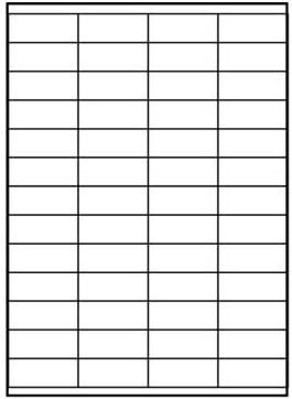 Etiketa vetëngjitëse Logo A4, sipërfaqe mat, të bardha, 25 fletë