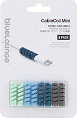 Organizer kabllosh BlueLounge Cable Spiral BLUCCOM OMBLU, set 8 copë, ngjyra të ndryshme