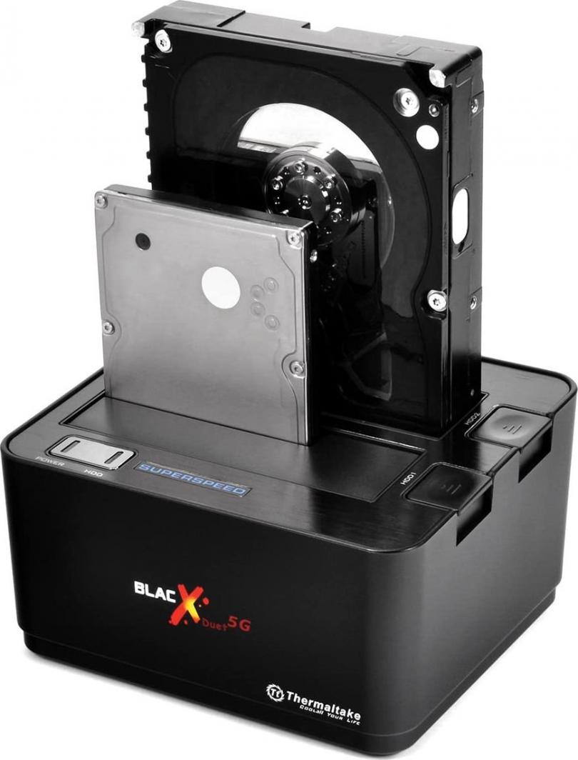 Stacion Docking SATA Thermaltake 2.5"/3.5" - USB 3.2 Gen 1 BlackX Duet 5G (ST0022)