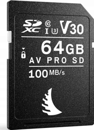 Kartë memorie Angelbird AV PRO UHS I, 64GB SDXC V30, për video 4K