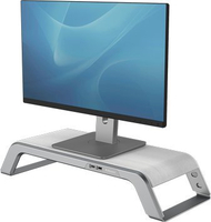 Mbajtëse monitori Fellowes Hana 8064201, me porta USB, e bardhë