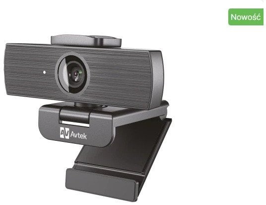 Webcam Avtek Cam4k, 4K, mikrofon i integruar, i zi