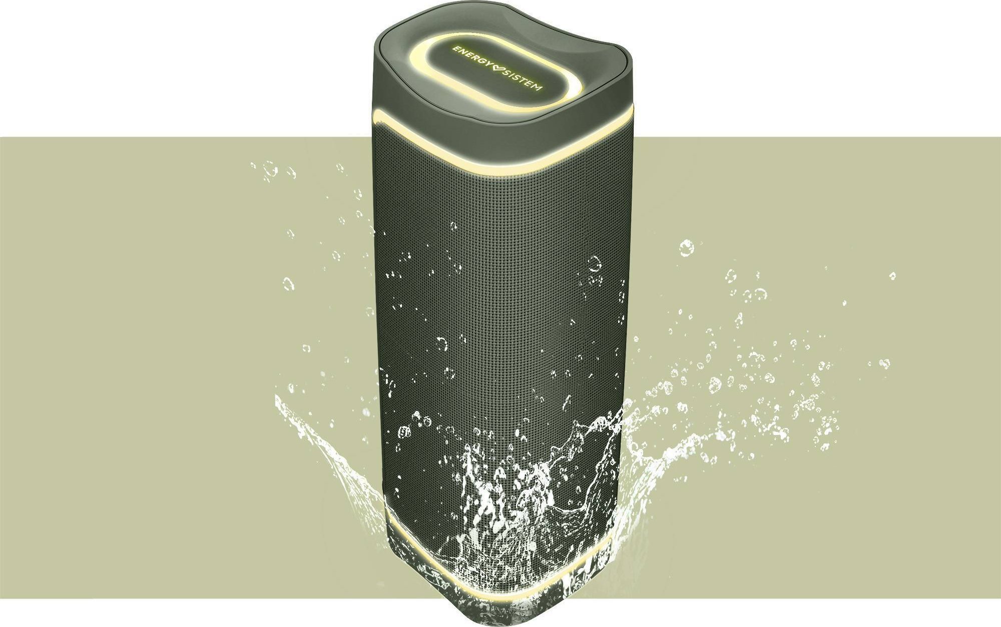 Kaltoparlant portativ Energy Sistem Yume ECO, 15W, Bluetooth, me drita RGB, i gjelbër