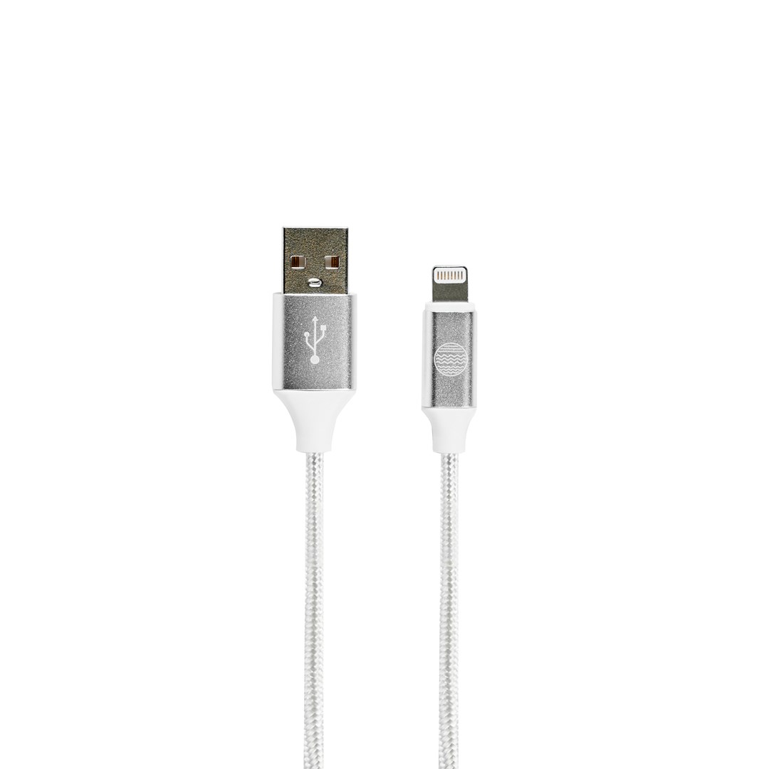 Kabllo Our Pure Planet USB-A në Lightning, 1.2 m, MFi-certifikuar, e bardhë