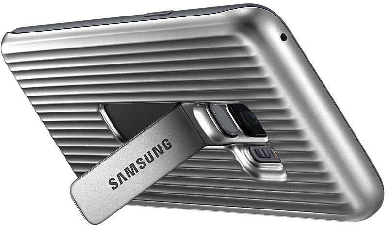 Mbrojtëse Samsung Protective Standing për Galaxy S9, e argjendtë