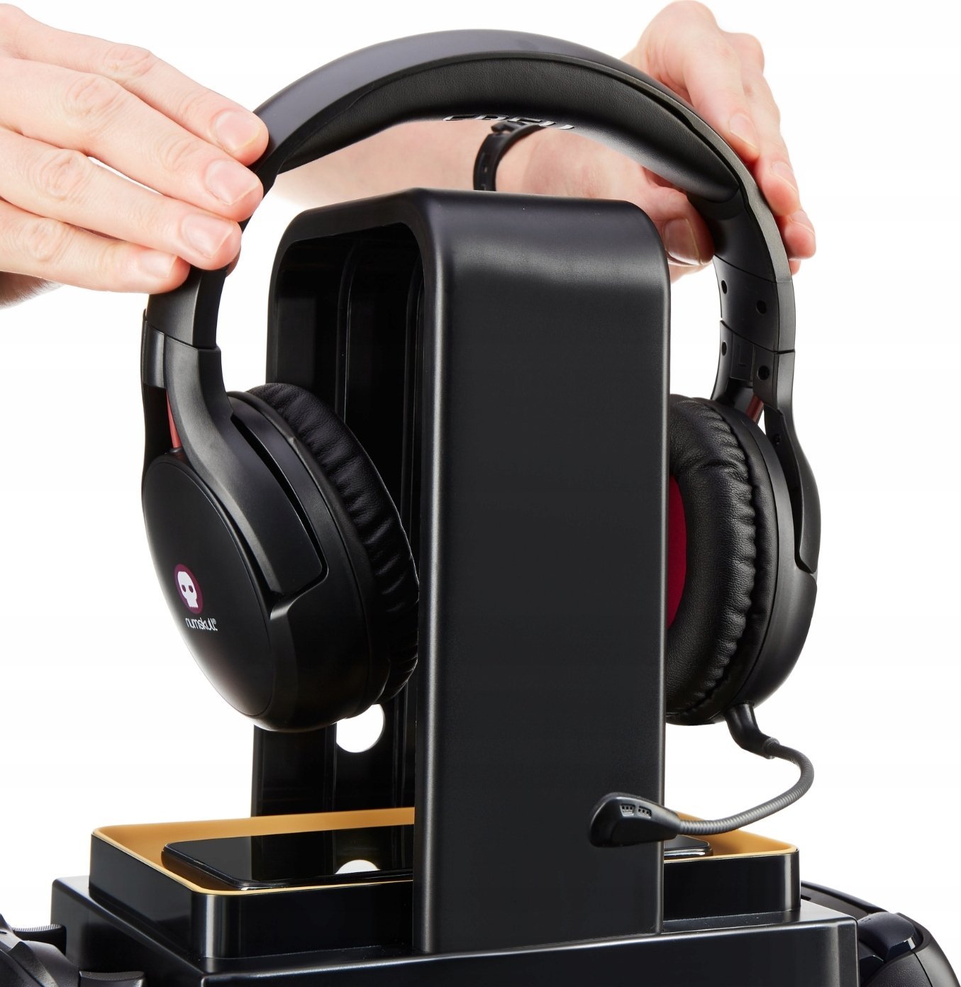 Dollap gaming Paladone Hogwarts Legacy LED, me ndriçim shumëngjyrësh, me mbajtëse aksesorësh, shumëngjyrësh