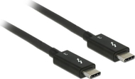 Delock Thunderbolt 3 USB-C Кабел, 0.5 m, Црн