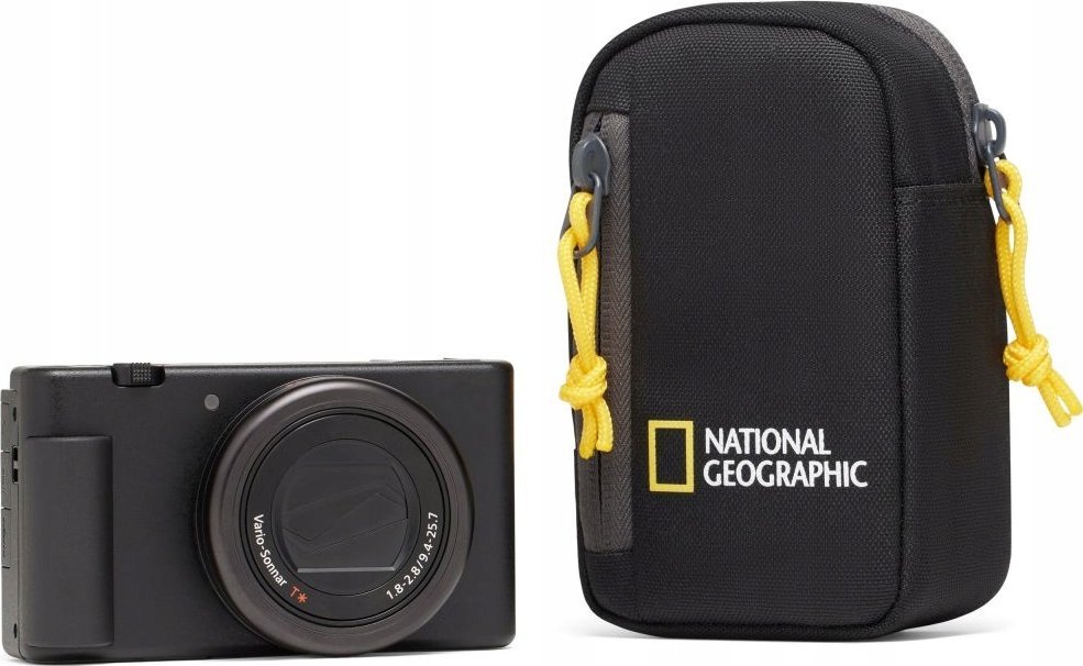 Çantë për kamerë National Geographic NG E2 2350, me rrip brezi, me xhep për aksesorë, e zezë