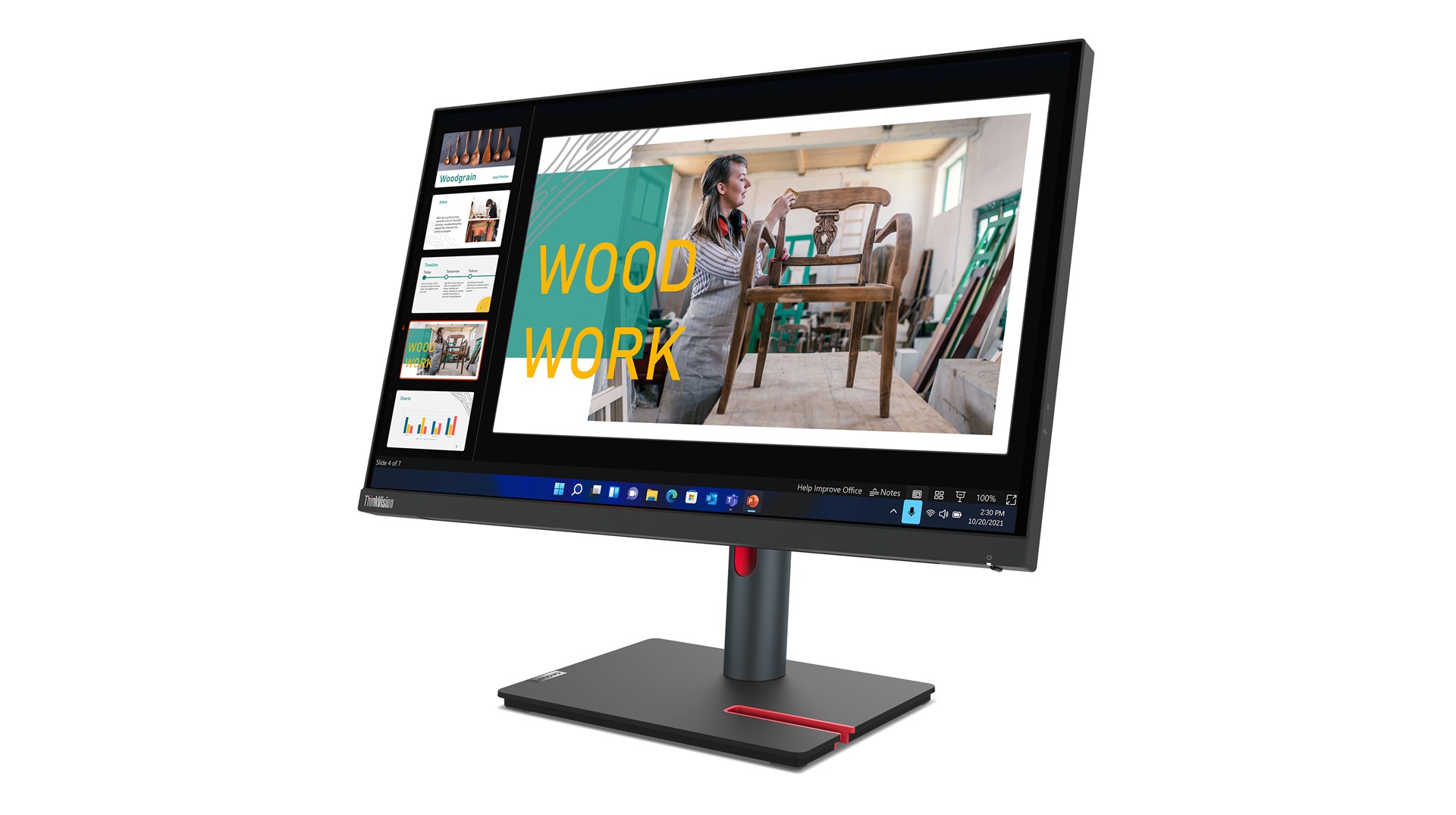 Monitor Lenovo ThinkVision P24q-30, 23.8", WQHD, IPS, i zi