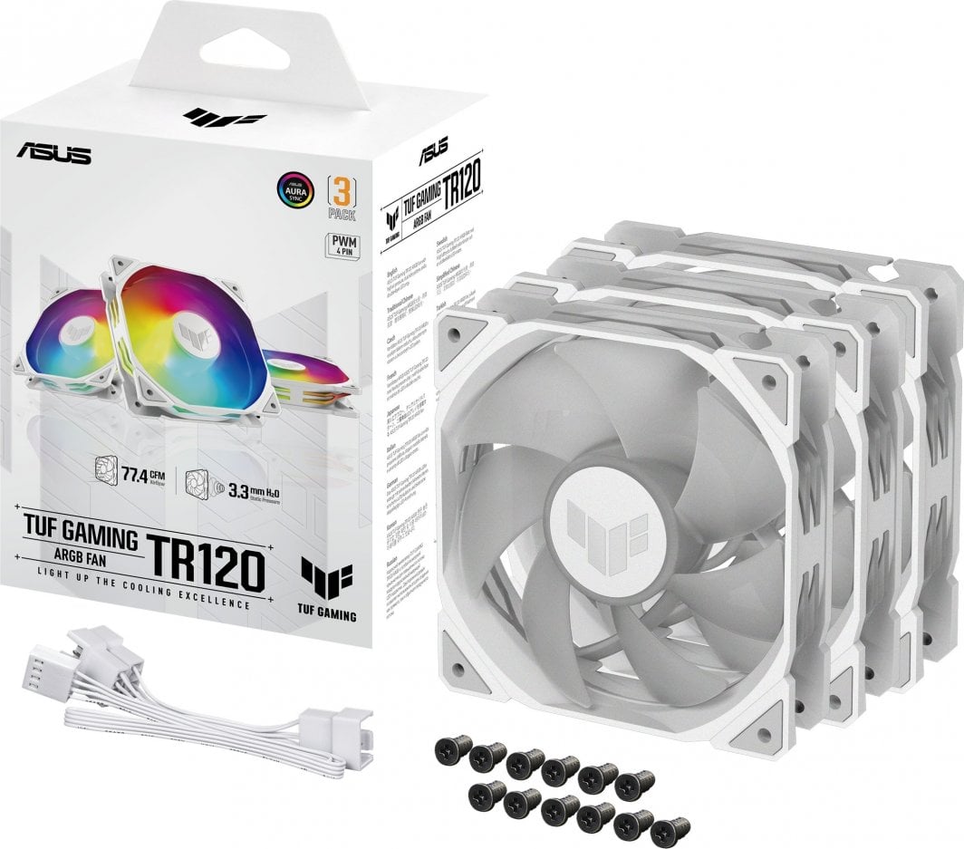 Ftohës Asus TUF Gaming TR120 ARGB, 3 copë
