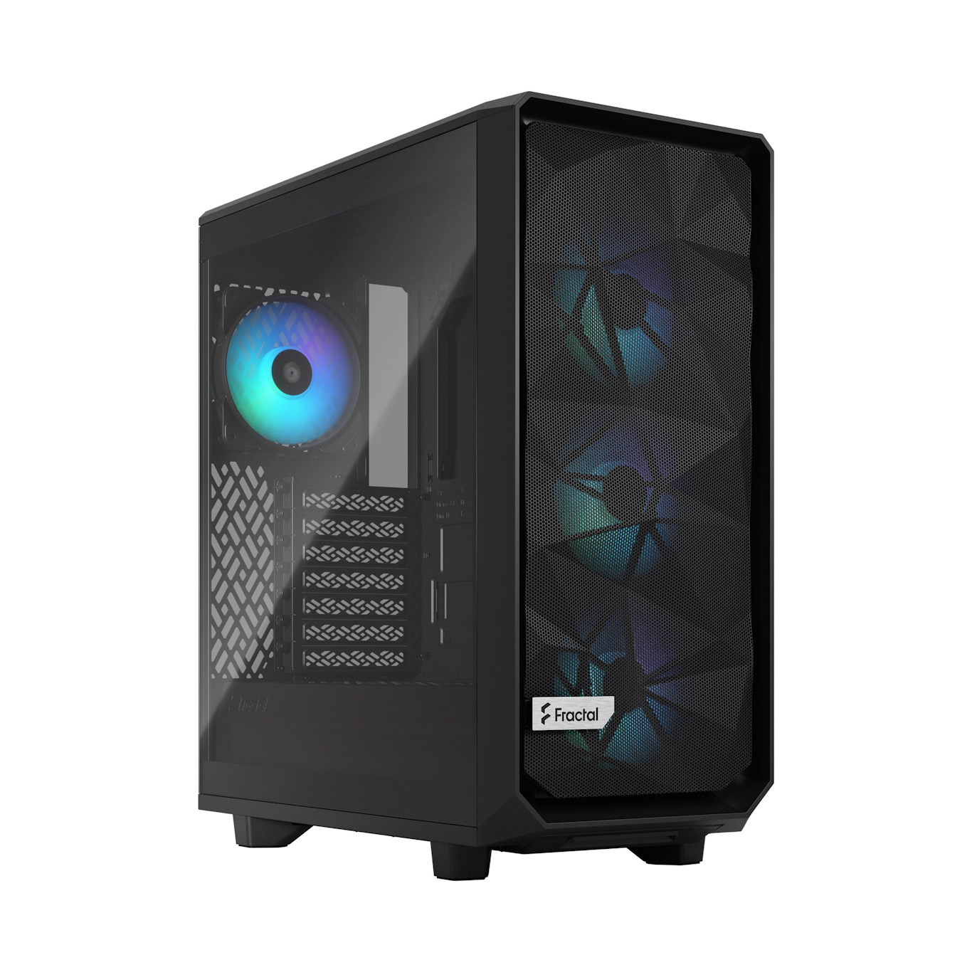 Kasë Fractal Design Meshify 2 Compact RGB Black TG Light Tint, e zezë
