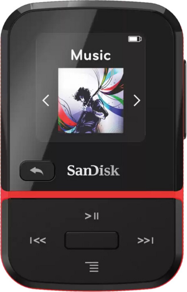MP3 player SanDisk Clip Sport Go, 32GB, i kuq