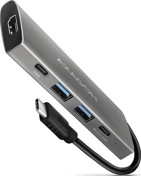 Stacion dokimi Axagon HMC-5G2 Speedster 5H, USB-C 10Gbps, HDMI, gri