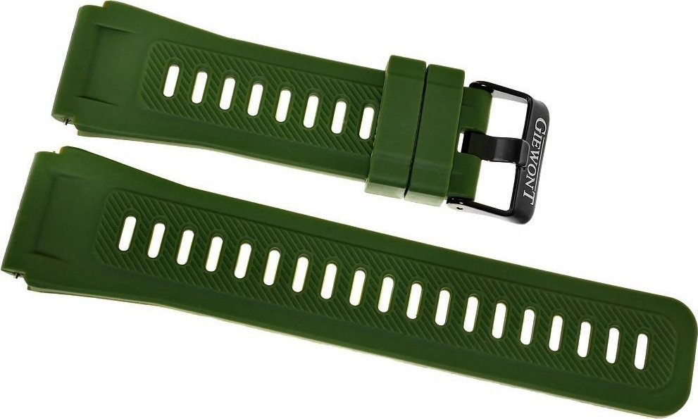 Rrip silikoni për smartwatch Giewont GW430, 22mm, i gjelbër