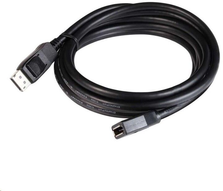 Kabllo zgjatëse Club3D, DisplayPort 1.4, 8K, 60Hz, DSC 1.2, HBR3, HDR, Bidirectional (M / F), 3m, e zezë