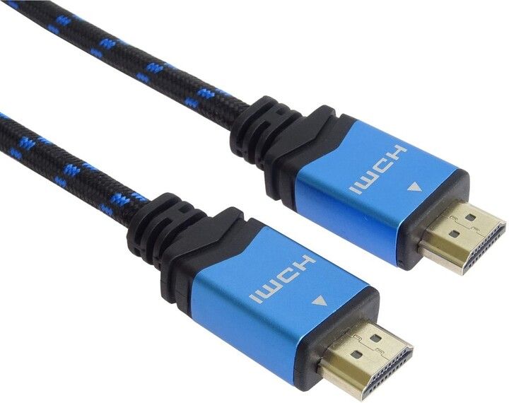 Kabllo PremiumCord HDMI 2.0b, M/M, 4K@60Hz, 0.5m, e zezë