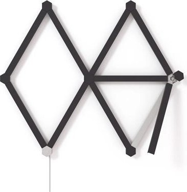 Mbulesa dekorative për panele Nanoleaf Lines, 9 copë, e zezë mat