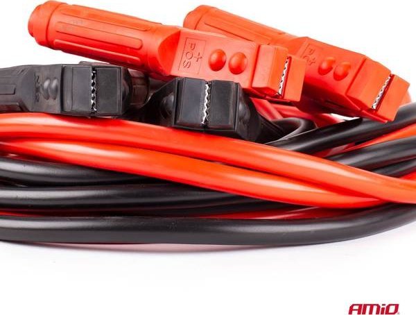 Kabllo startuese AMiO Jump Starter, 1500A, 6 m, të kuqe