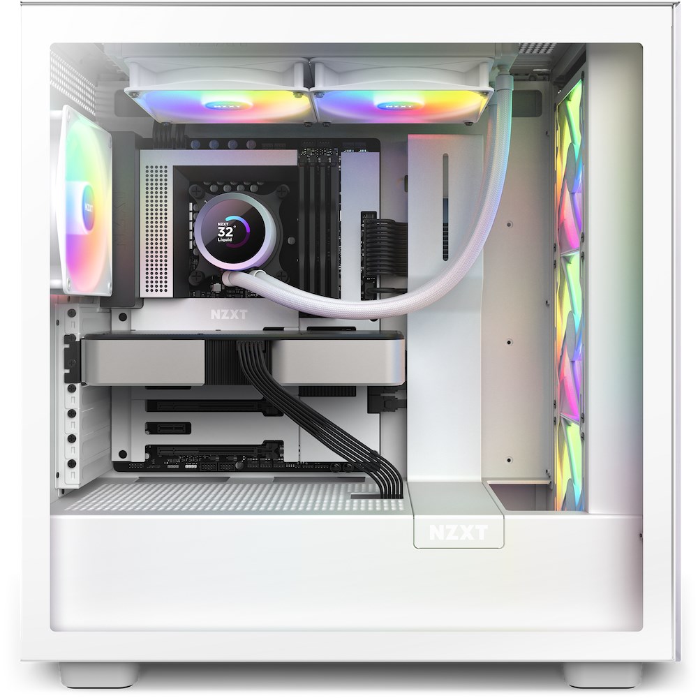 Ftohës me ujë për CPU NZXT Kraken 280 RGB, 1.54" LCD, 2800 RPM, i bardhë