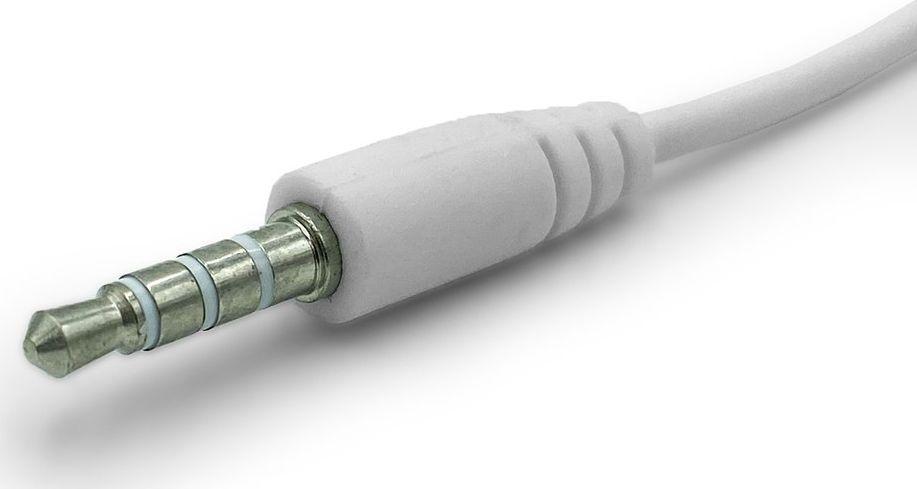 Kufje Media-Tech Delphini, 3.5mm, të bardha