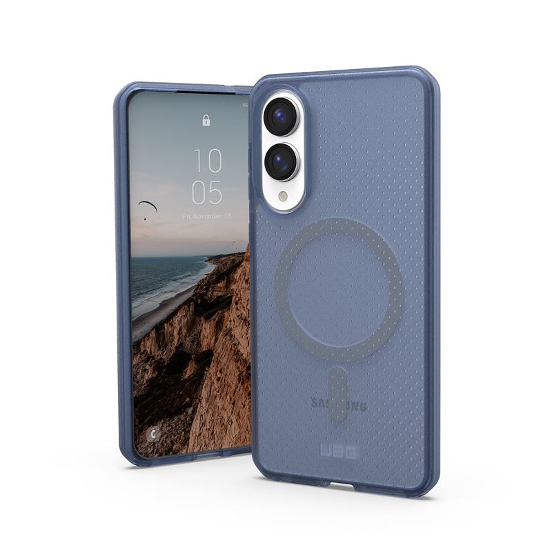 Mbulesë telefoni UAG Dot Series për Samsung Galaxy S25 Edge, MagSafe, blue cloud