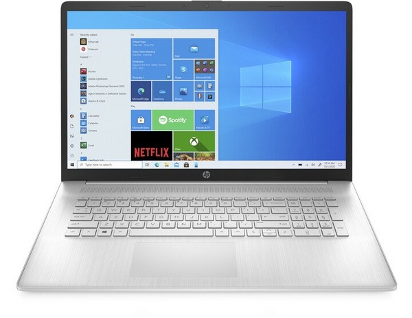 Laptop HP 17-cn0002nc, 17.3" HD+, Intel Pentium, 8GB RAM DDR4, 512GB SSD, Intel UHD Graphics, i argjendtë