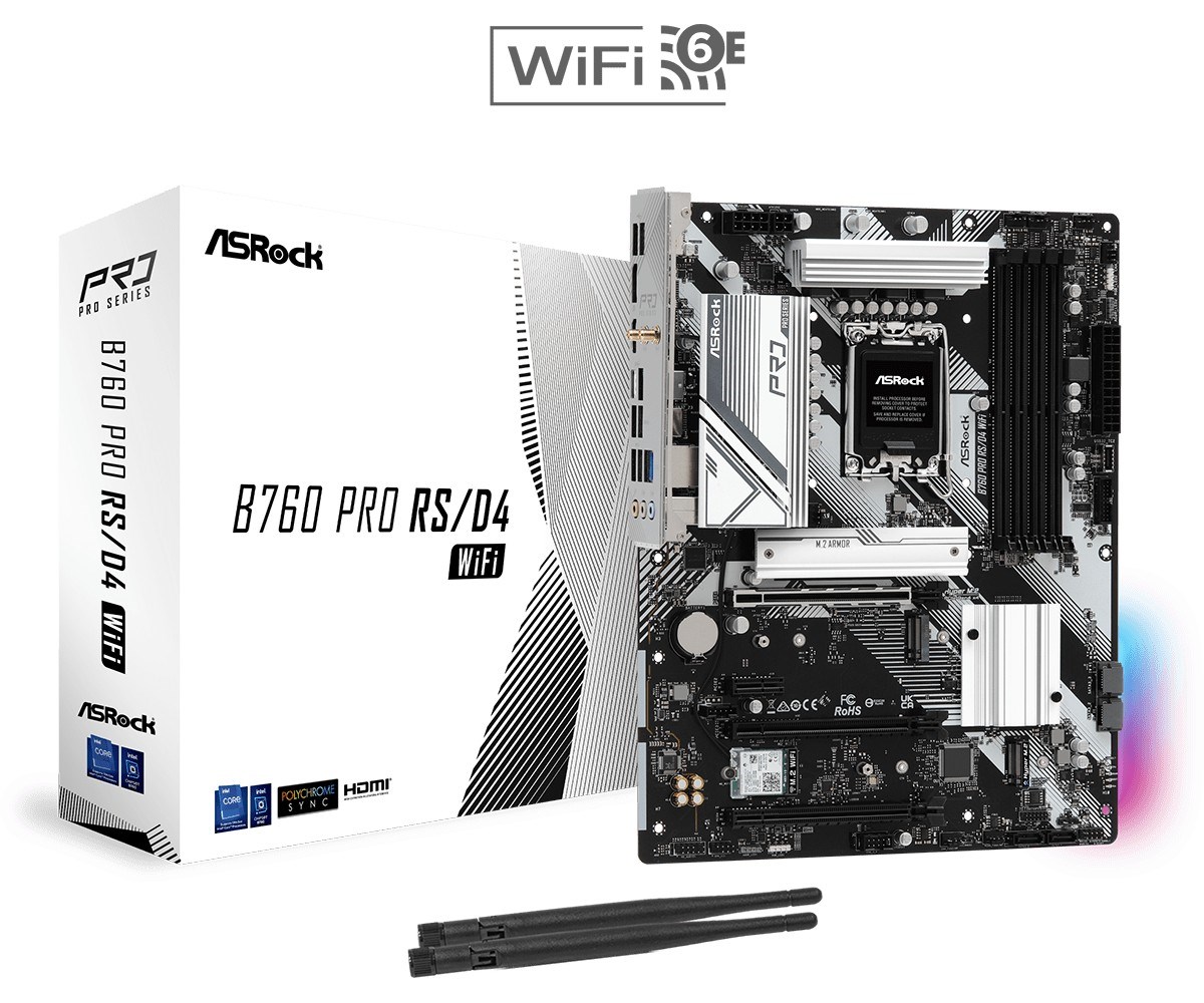 Pllakë amë ASRock B760 PRO RS/D4 WiFi