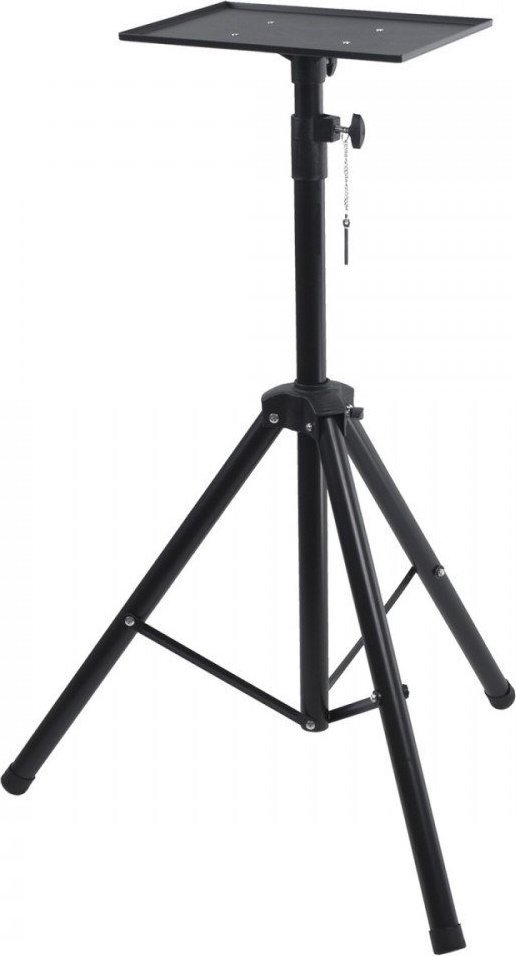 Stativ projektori Maclean MC-953, lartësi 1.1-1.8 m, çelik, i zi