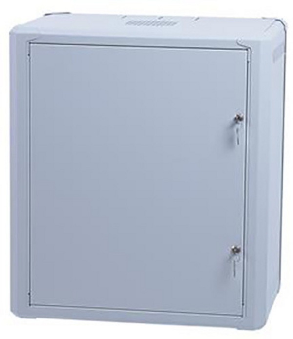 Raft për montim në mur Masterlan 19 ", 9U, 600x400mm, i shpalosur FLAT PACK, me derë metali, ngarkesa 60kg, i hirtë
