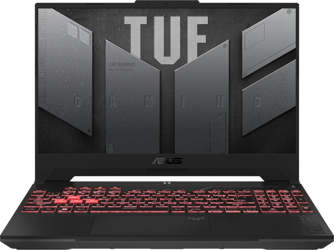 Laptop ASUS TUF Gaming A15, 15.6", AMD Ryzen 9 7940HS, 16 GB RAM, 1 TB SSD, NVIDIA GeForce RTX 4070, i zi dhe i hirtë