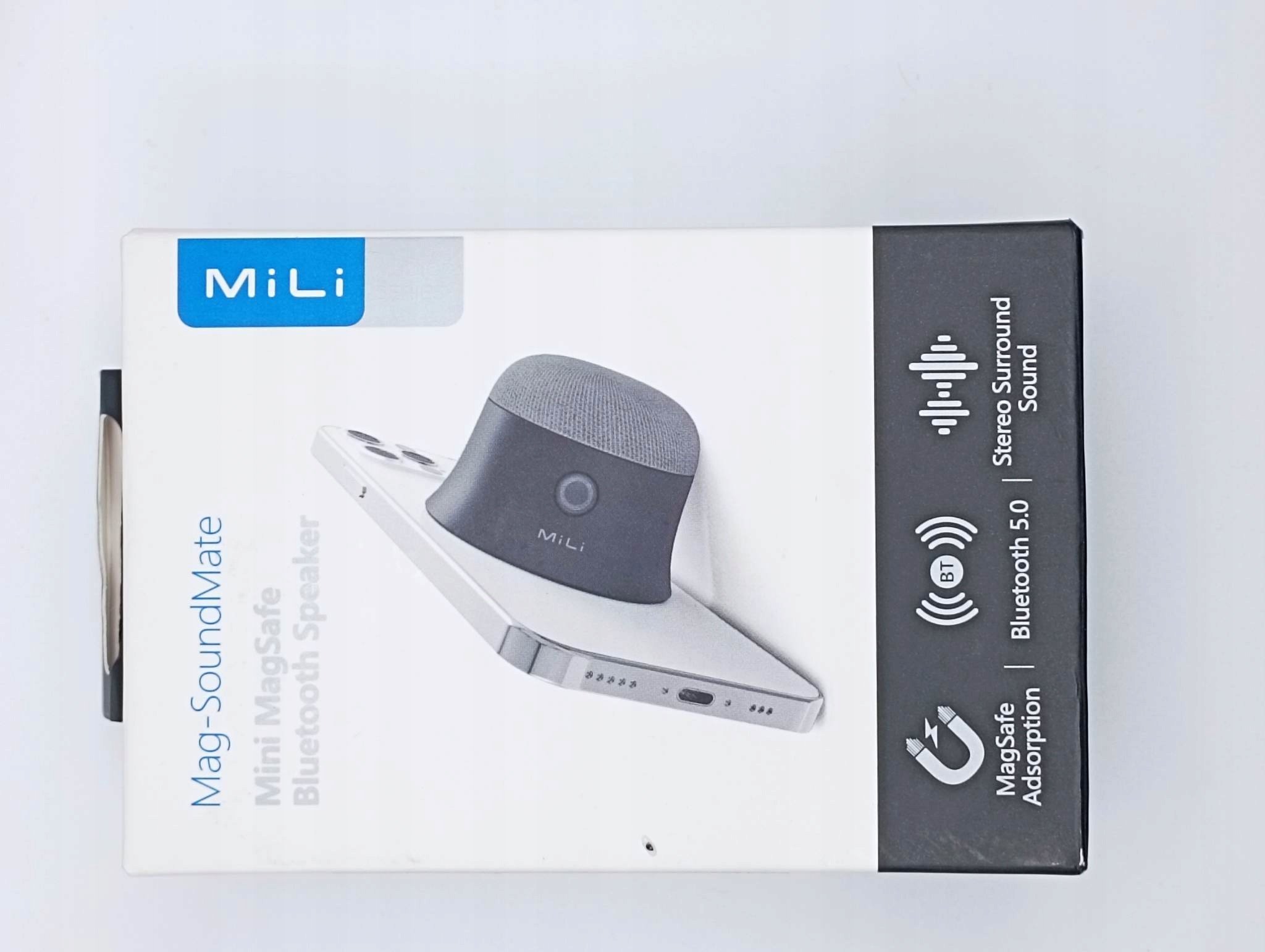 Altoparlant Bluetooth Ultron Mag Soundmate, portativ magnetik, i bardhë