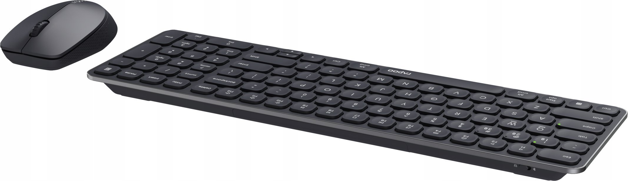 Set tastiere dhe mausi Rapoo 9310M, wireless multi mode, Bluetooth, i zi