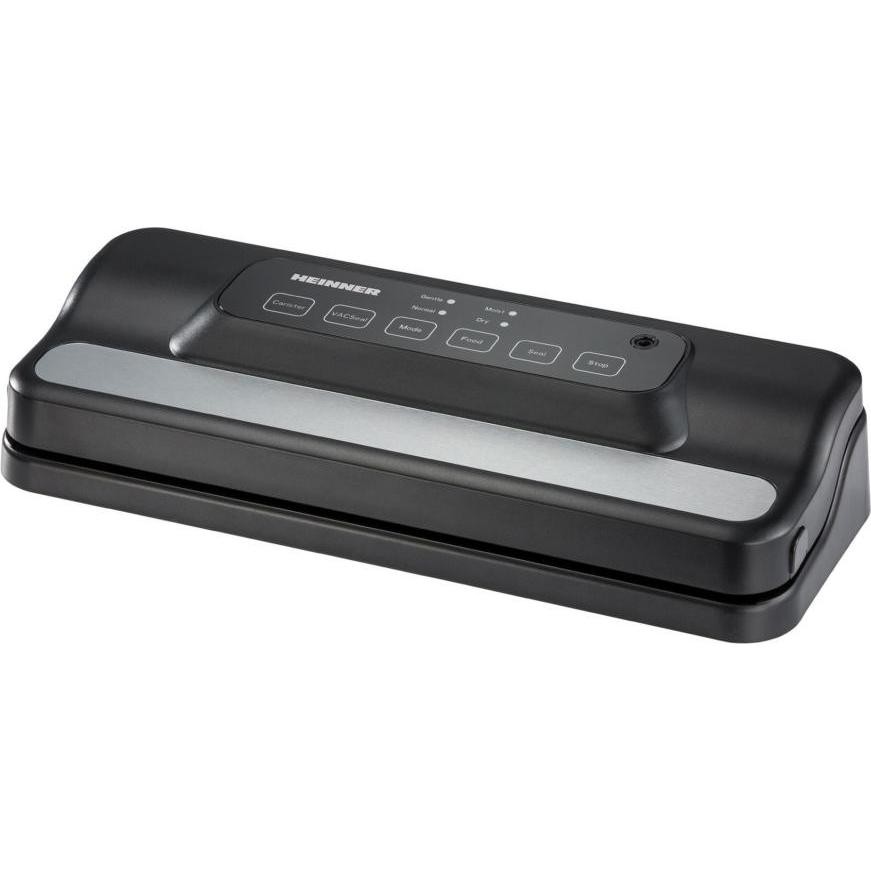 Aparat vakumimi Heinner HAV-E110BKSL, 110W, çelik inox, argjend dhe e zezë