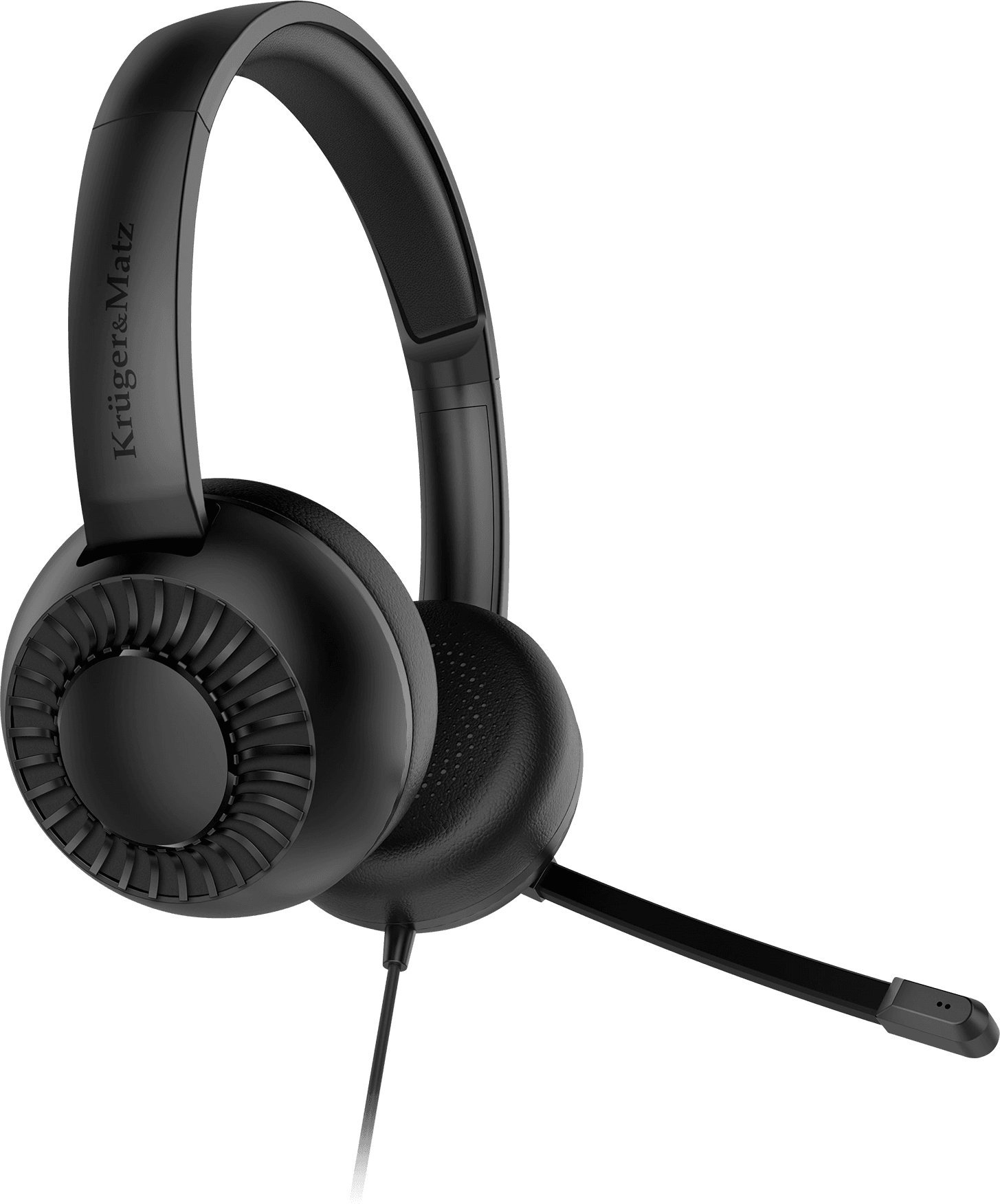 Kufje on ear Kruger&amp;Matz P3 KM0661, me mikrofon, kabllo 2m, të zeza