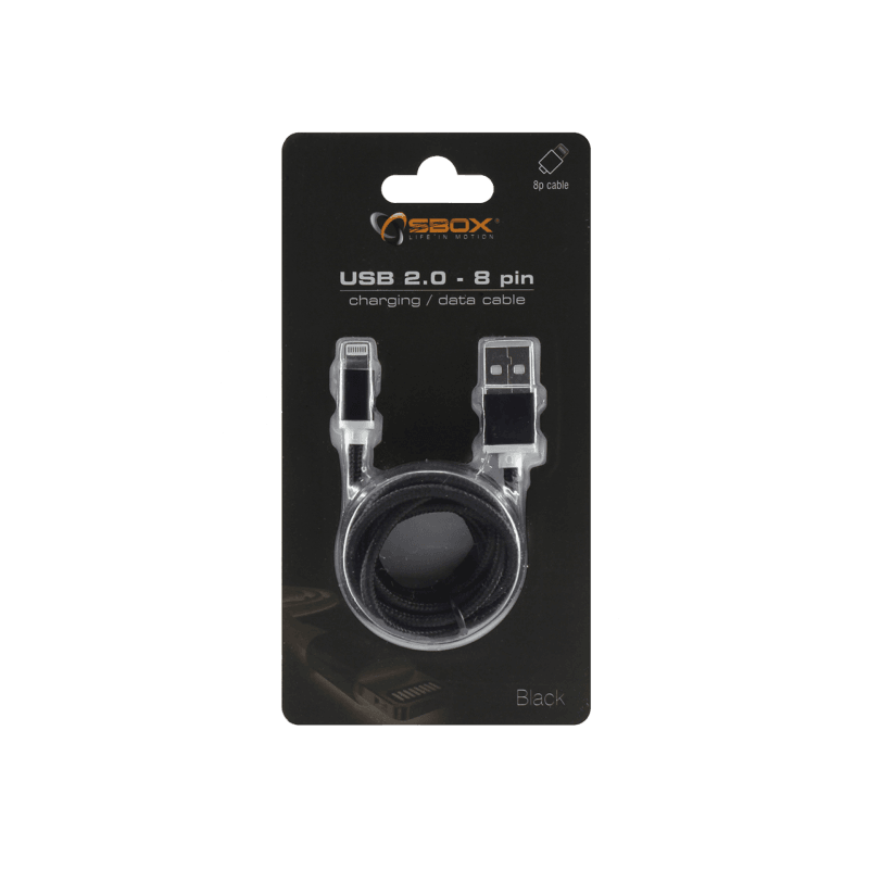 SBOX Cable USB 2.0- 8Pin for iOS 1.5m