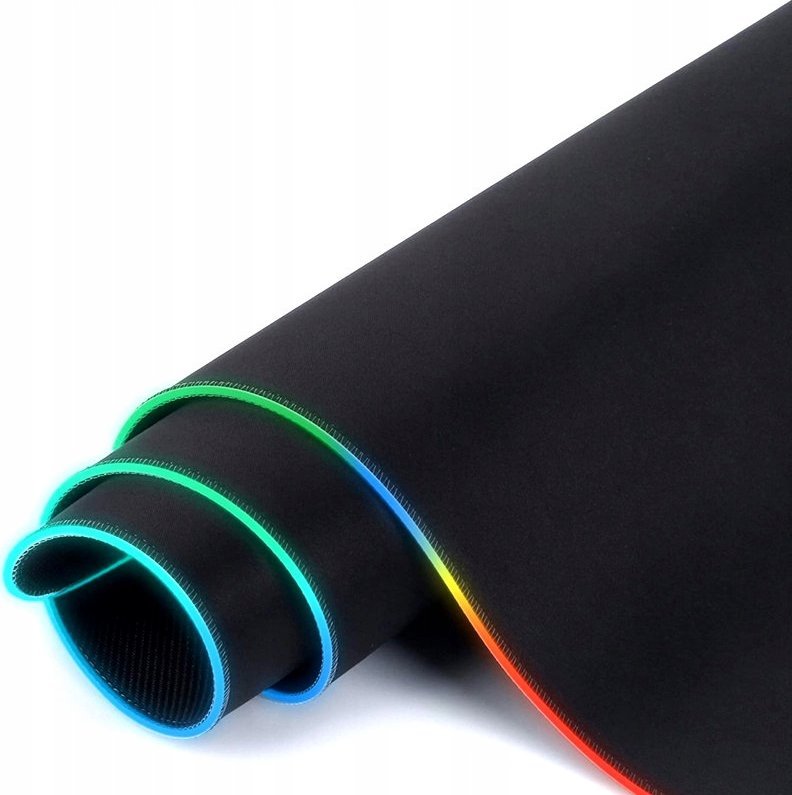 Mousepad gaming Mozos GAMING MP L, i madh, me ndriçim, i zi