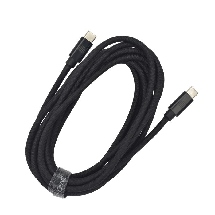 Dviced Cable USB-C To USB-C Nylon Textile 3M, Black