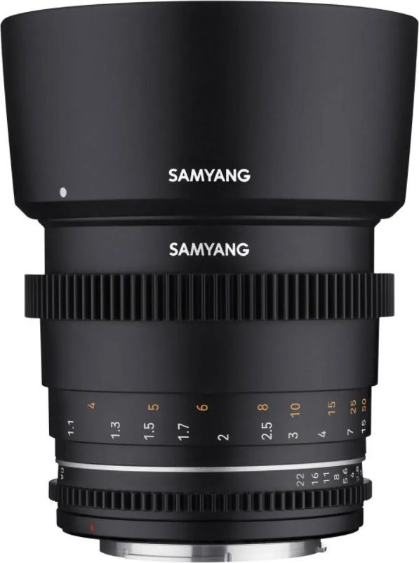 Objektiv Samyang VDSLR MK2 85mm f/1.5, për Canon EF, i zi