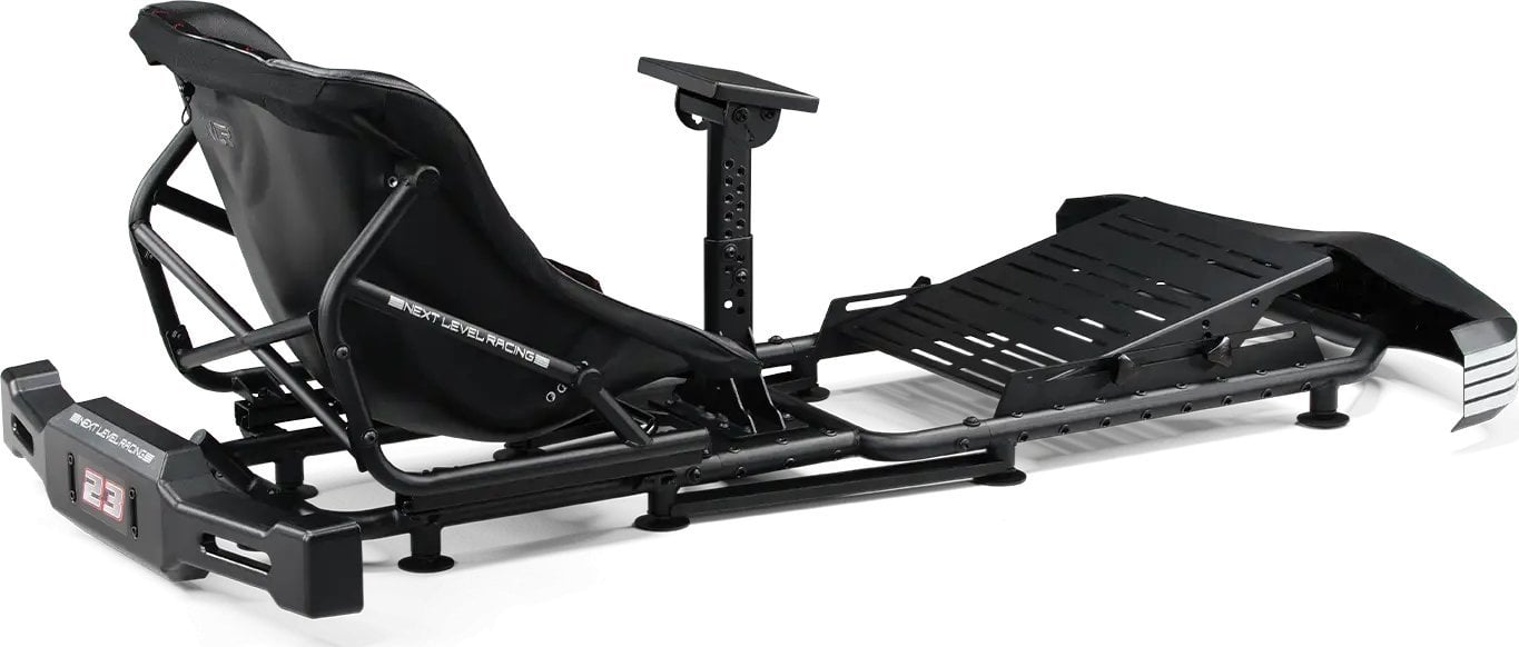 Кокпит симулатор Uni Next Level Racing Go Kart Simulator Cockpit Plus, прилагодливо седиште, цврста рамка, црн