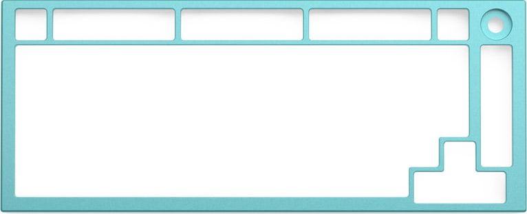 Kornizë sipërme tastiere Glorious GMMK PRO, metal, aquamarine