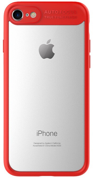 Mbrojtëse Mcdodo PC + TPU për iPhone 7/8, e kuqe / transparente