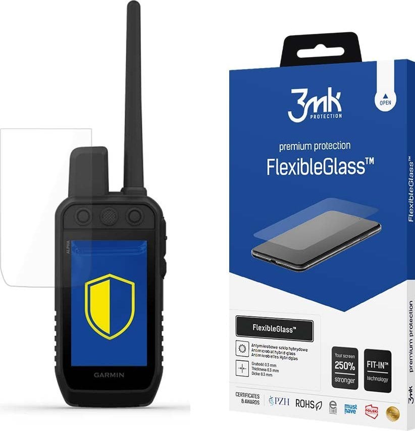 Mbrojtës ekrani 3MK Reinforced Glass për Garmin Alpha 300K 300i K, xham i forcuar transparent