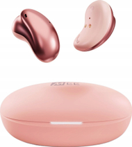 Kufje wireless Mee Audio Pebbles, profil i ulët, me prekje, rozë gold