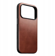 Këllëf telefoni Nomad Modern Leather Case për iPhone 17 Pro, lëkurë Horween, ngjyrë kafe