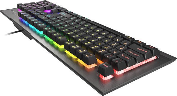 Tastierë gaming Genesis Rhod 500 RGB NKG-1622, membranë, ndriçim RGB, e zezë