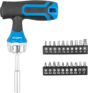 Set vegla pune Lanberg NT-0807, kaçavidë tip T me drapër, dorezë 20 bitëshe