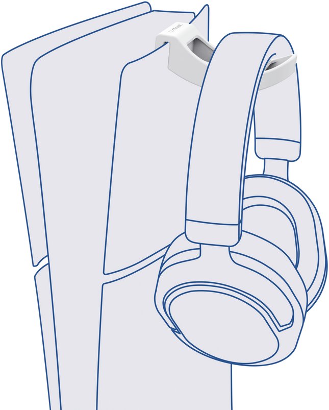 Mbajtëse kufjesh Trust GXT223, për PS5, e bardhë