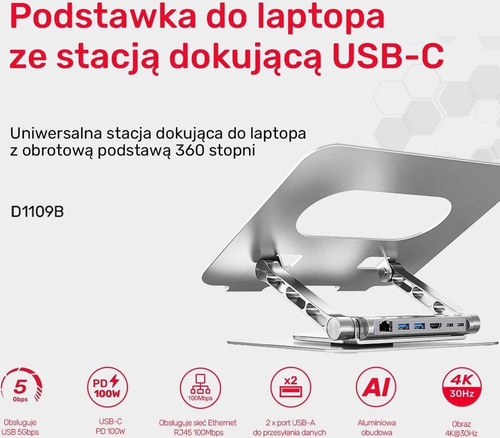 USB ХАБ Unitek D1109B01, повеќепортен, компактен, црн