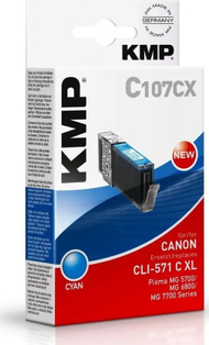 Patronë boje KMP për Canon CLI-571, XL, i zi pigment